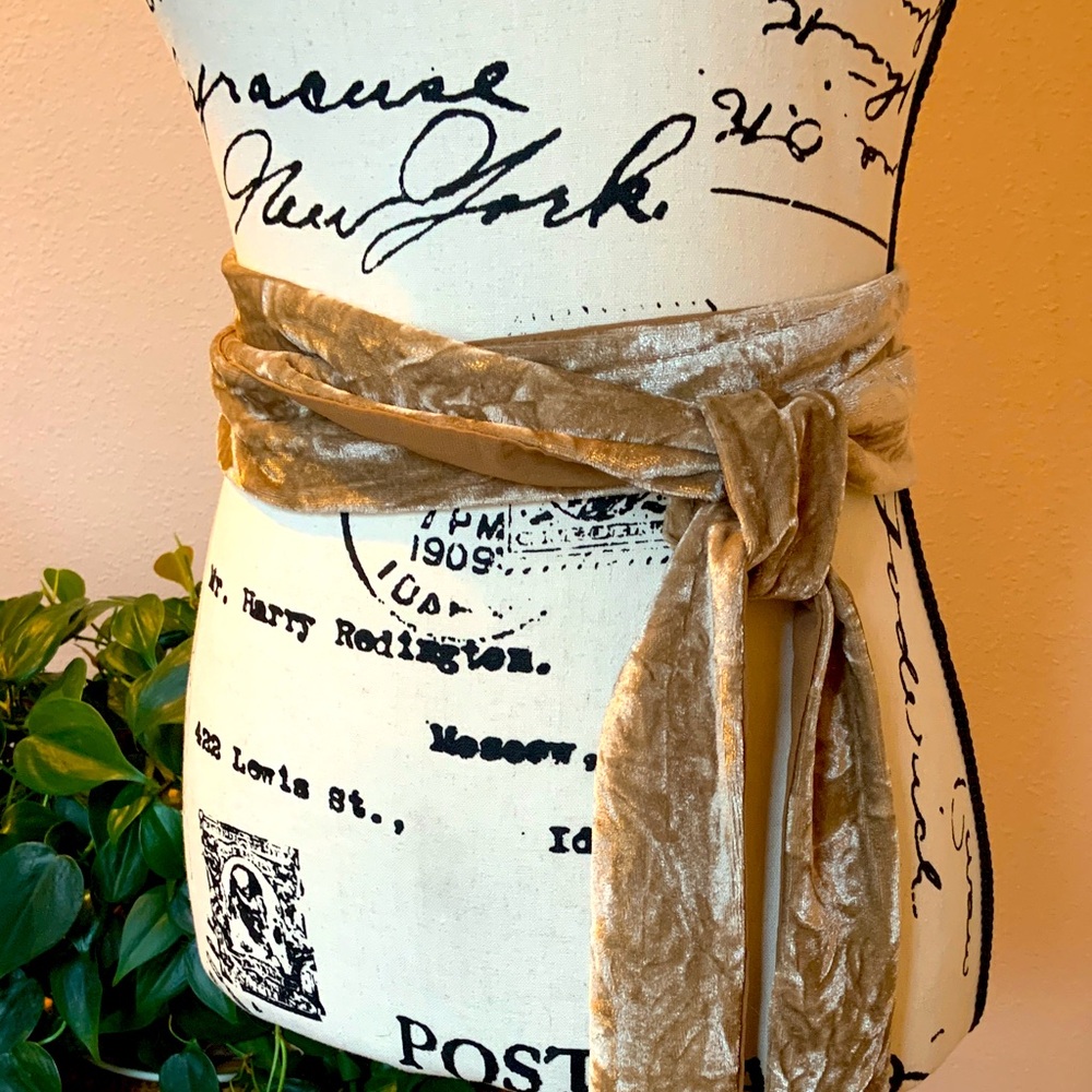 Urban Outfitters crushed velvet sash